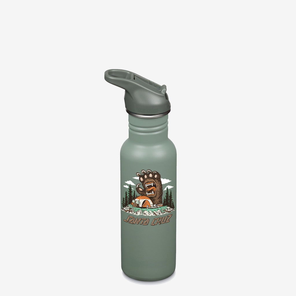 18oz with Flip Seal Sport Cap - Sant Cruz - Screaming Grizzly